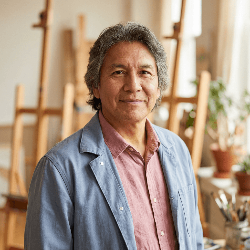 Vikram Singh with dessert